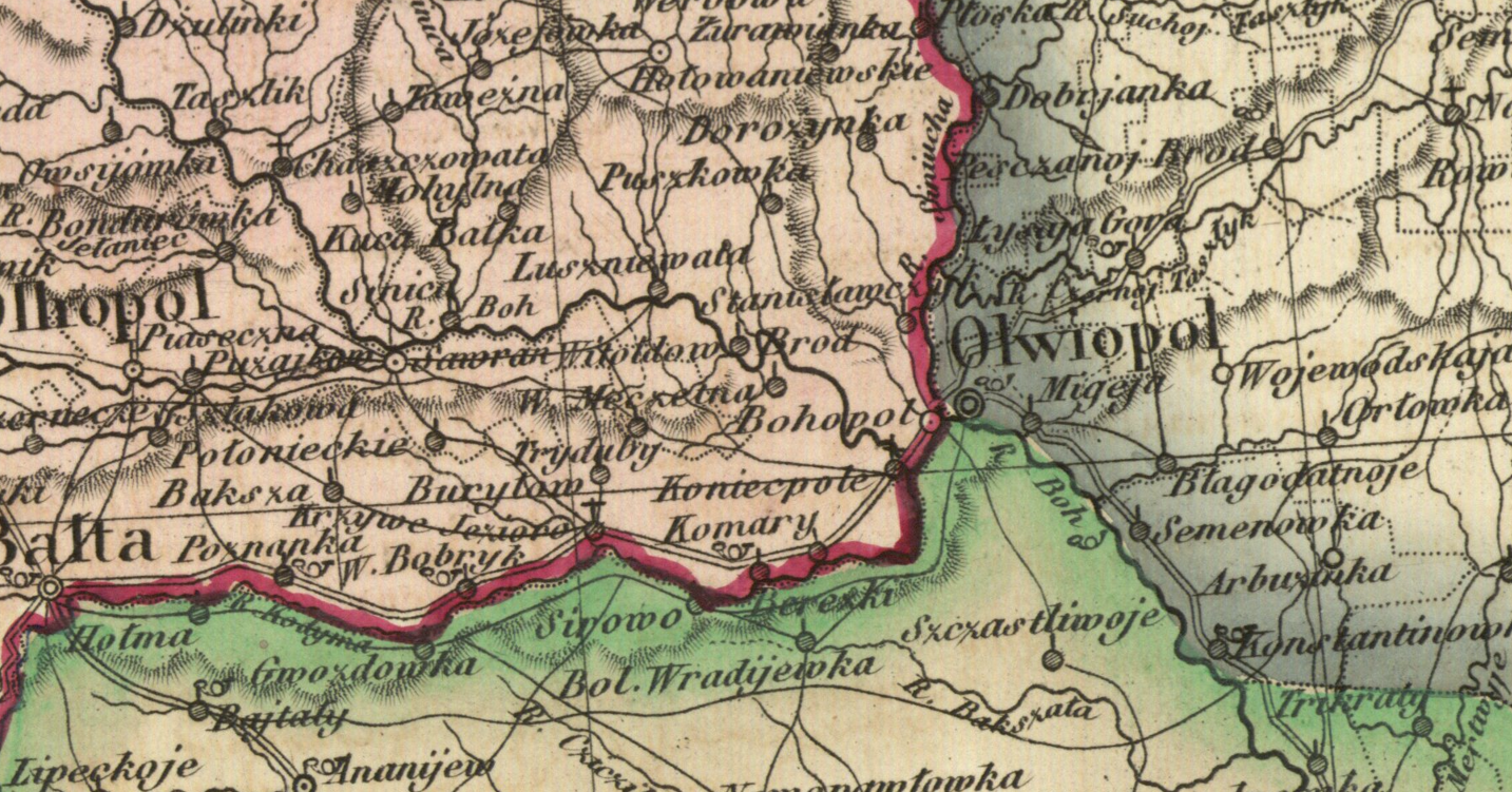 Map of POLONIA 1772 AD