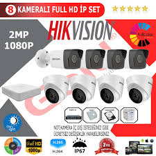 Hikvision 8 Kameralı Full HD IP Kamera Seti