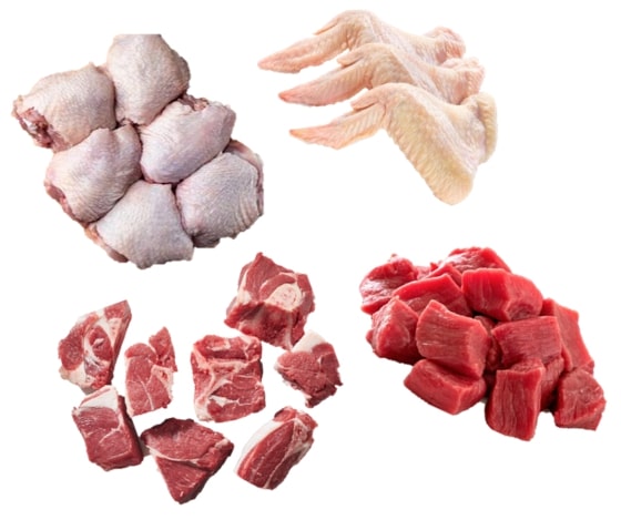 Mixed Platter:
1/2 KG Chicken Thighs
1/2 KG Chicken Wings
1/2 KG Beef On Bone
1/4KG Beef Cubes