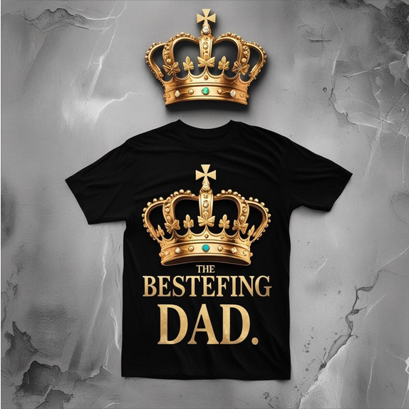 Bestefing Dad Crown T-Shirt