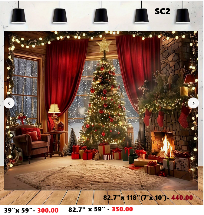 SC2 - Christmas Living Room Backdrop