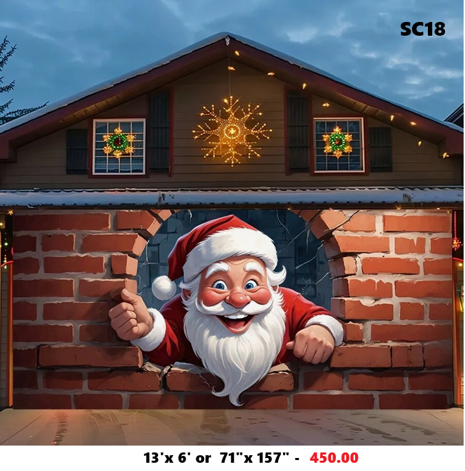 Santa Claus 3D Wall Banner