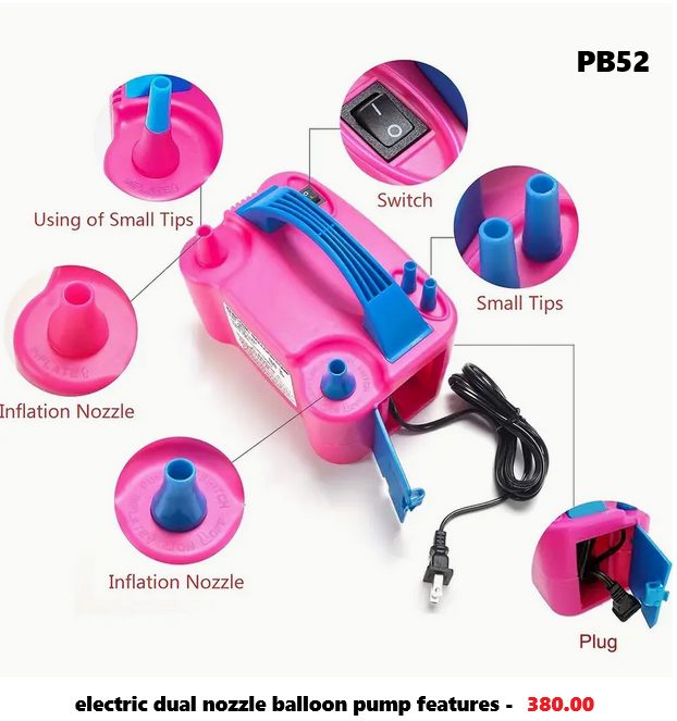 Electric Dual Nozzle Balloon Pump