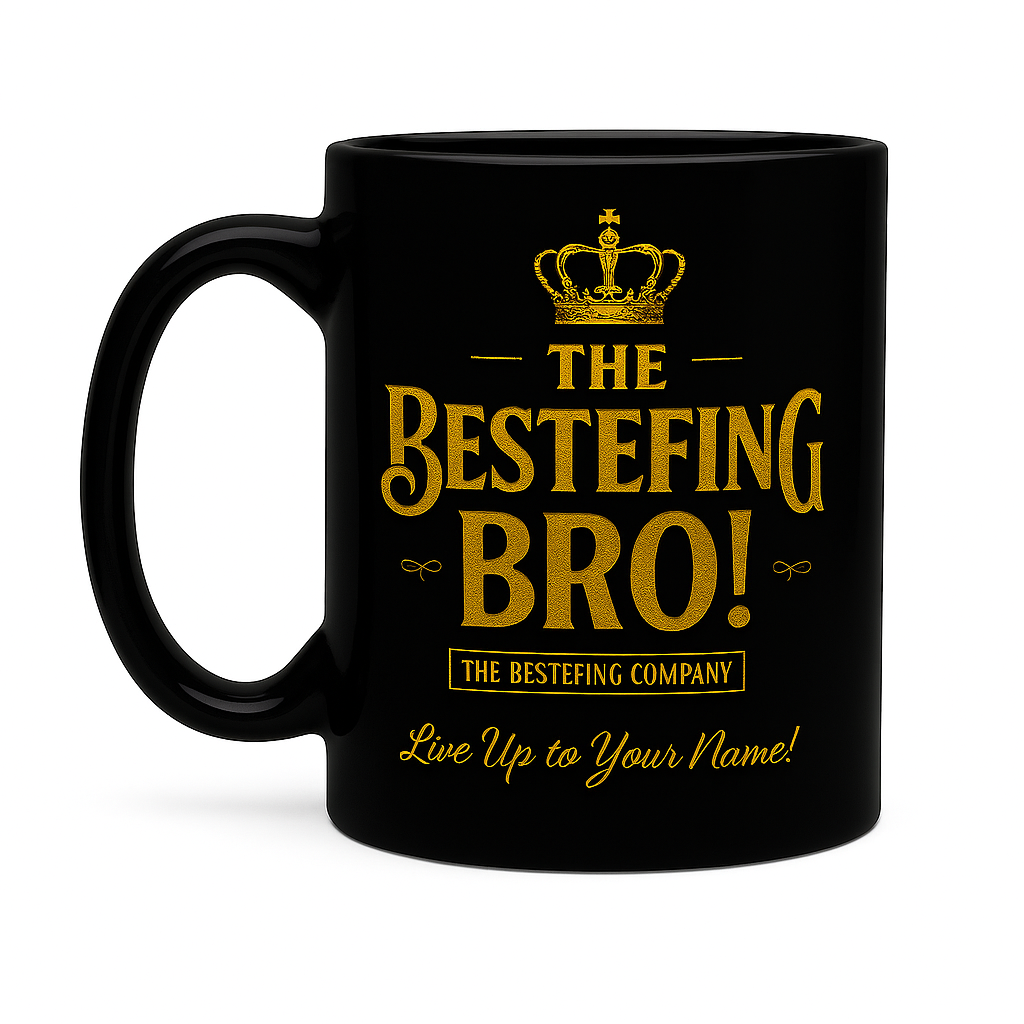 The Bestefing Bro Black Mug