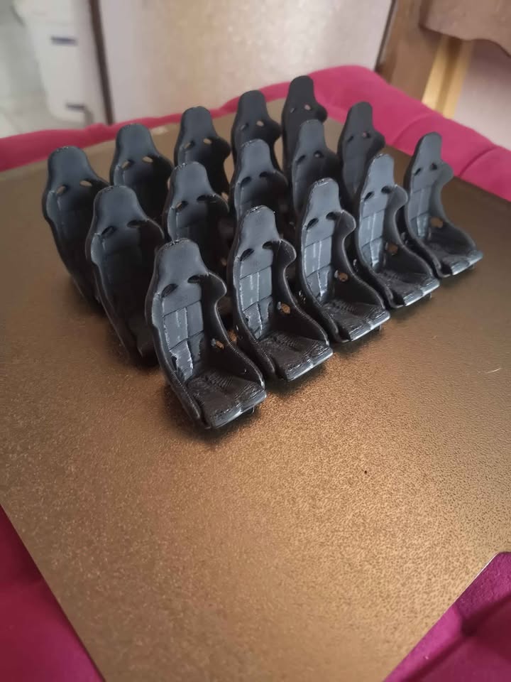 Miniature Racing Seats key chains