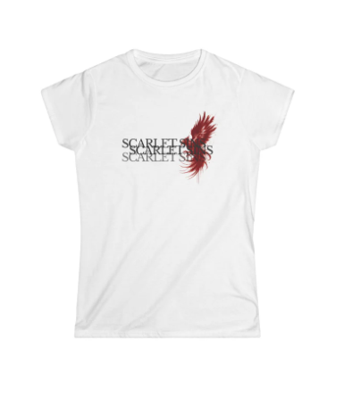 Scarlet Sins - Women's Soft Style T-shirt, Red Phoenix
