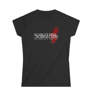 Scarlet Sins - Women's Soft Style T-shirt, Red Phoenix