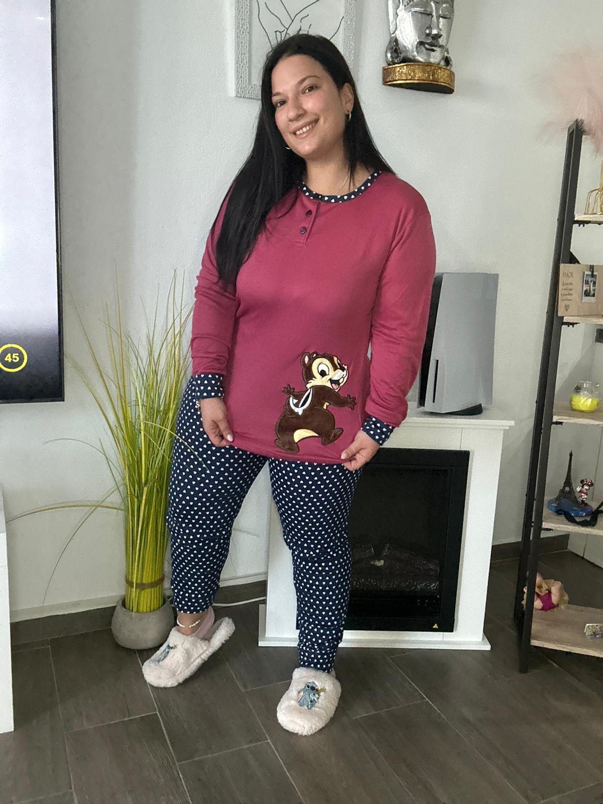 Pijama con estampado de ardilla