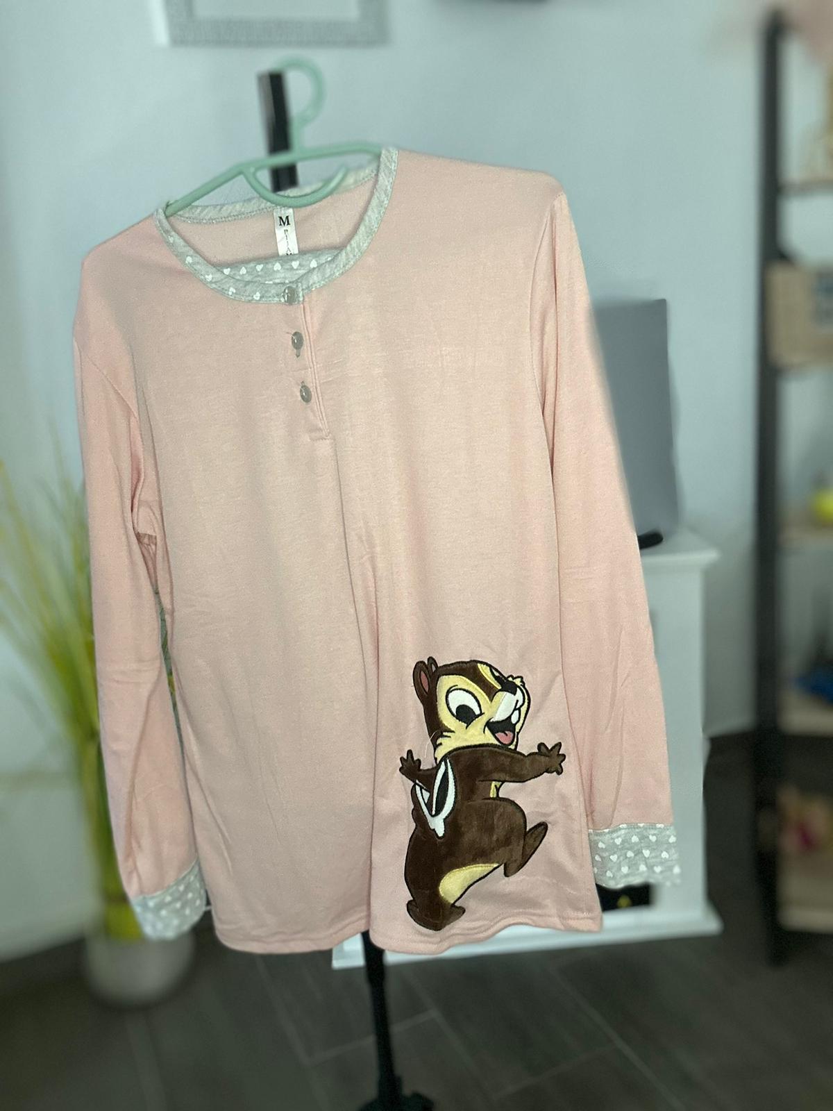 Pijama de mujer con diseño de Chip y Dale