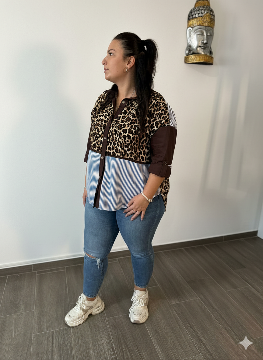 Camisa de leopardo Talla unica.