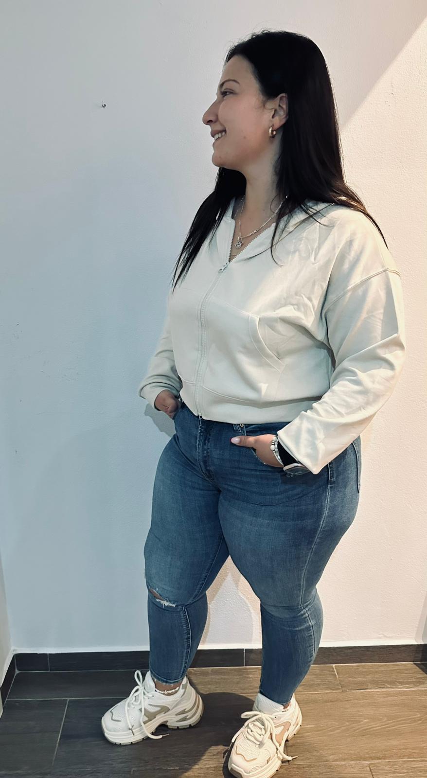 Sudadera  Overside beige