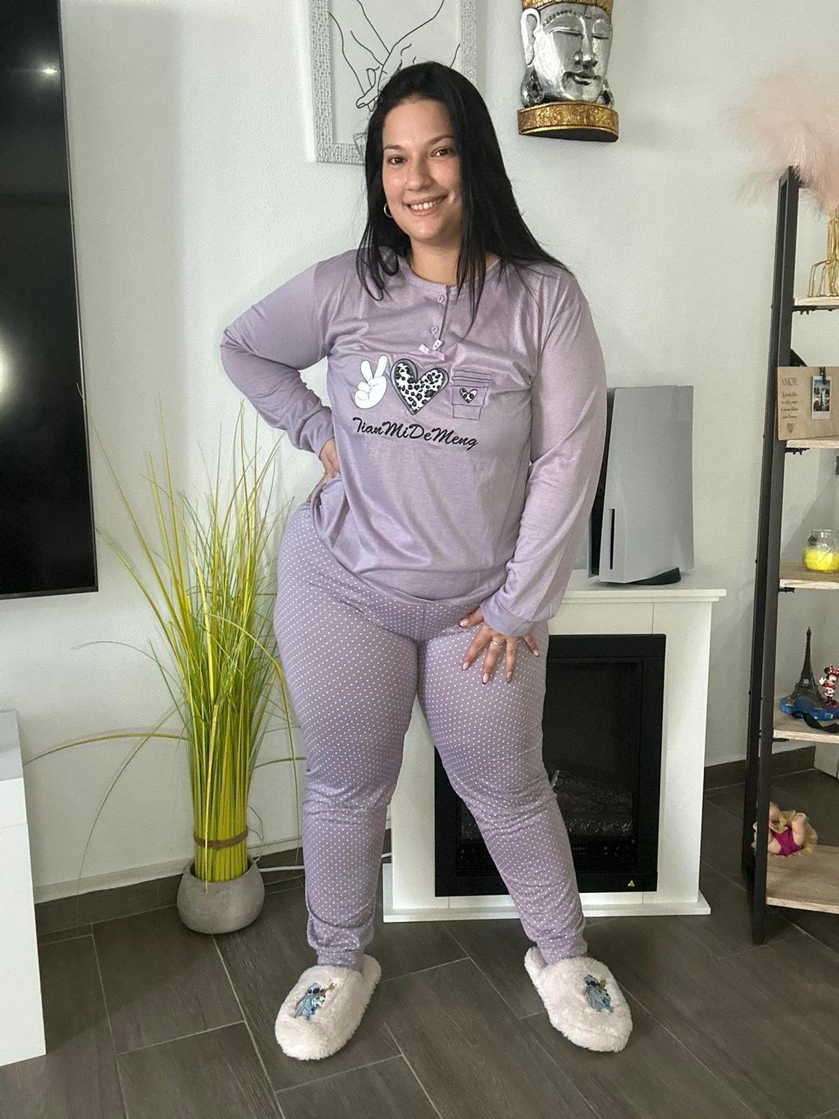 Pijama de mujer lila