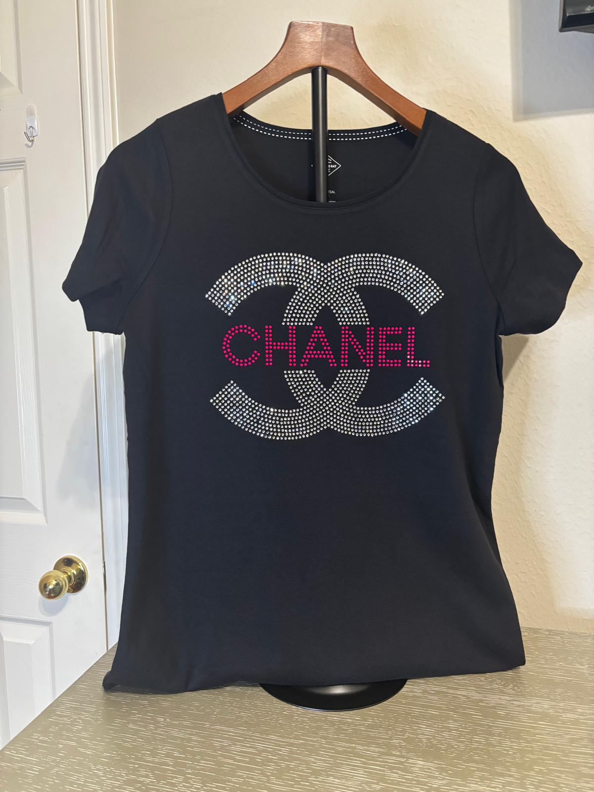 Handmade Rhinestone Tee Shirt