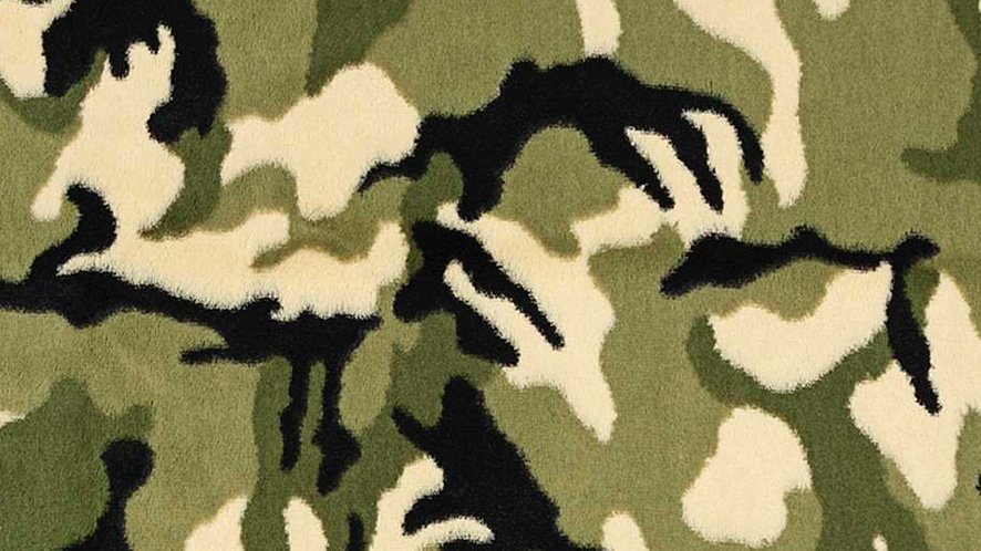 Camouflage Pattern Minky
