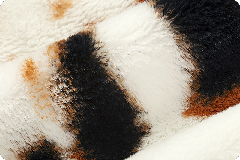 Cow Print Faux Fur Fabric