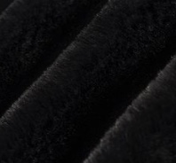 Black faux fur fabric