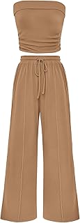 Women's Brown Two-Piece Set
