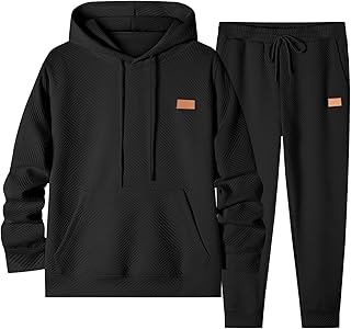 Black Hoodie and Sweatpants Set
