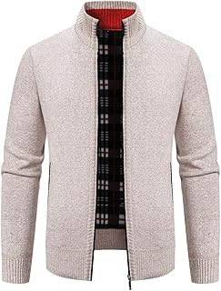 Men's Casual Knit Zip-Up Jacket