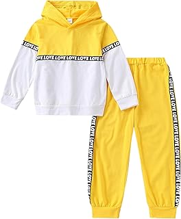 Kids' Yellow and White Hoodie Set