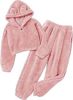 Pink Fuzzy Pajama Set