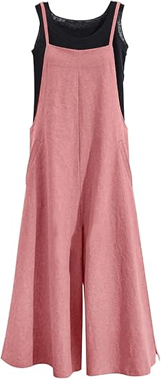 Pink Wide-Leg Jumpsuit