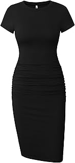 Black Bodycon Midi Dress