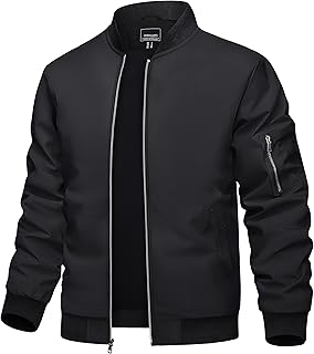 Men's Black Bomber Jacket