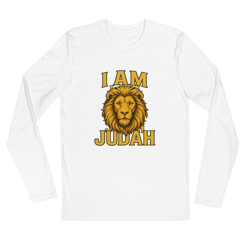I Am Judah Gold Long Sleeve Fitted Crew