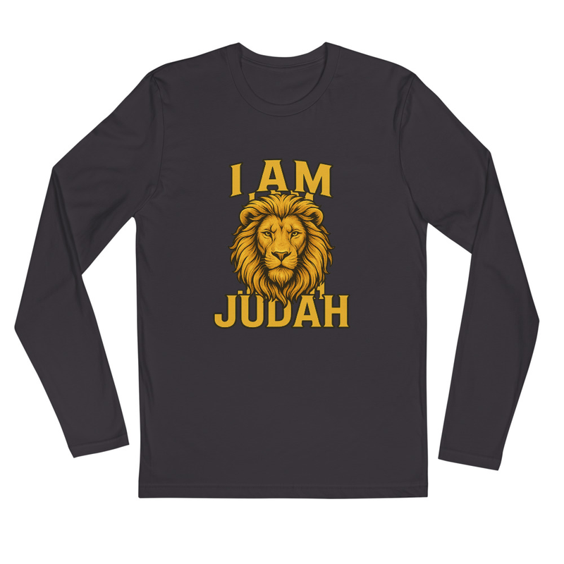 I Am Judah Gold Long Sleeve Fitted Crew