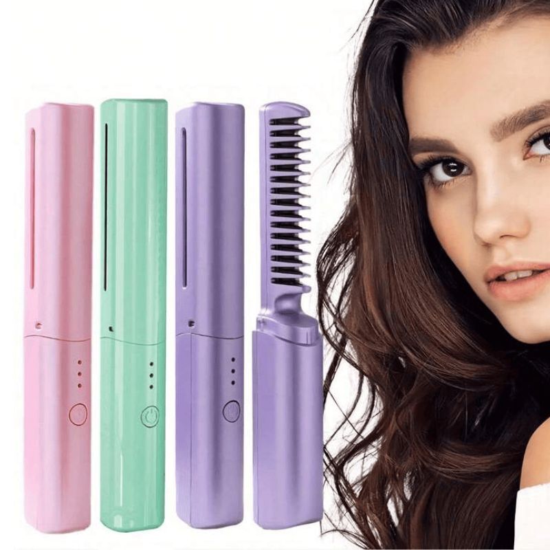 Escova modeladora elétrica portátil