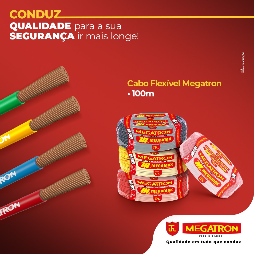Cabo Flexível Megatron 100m