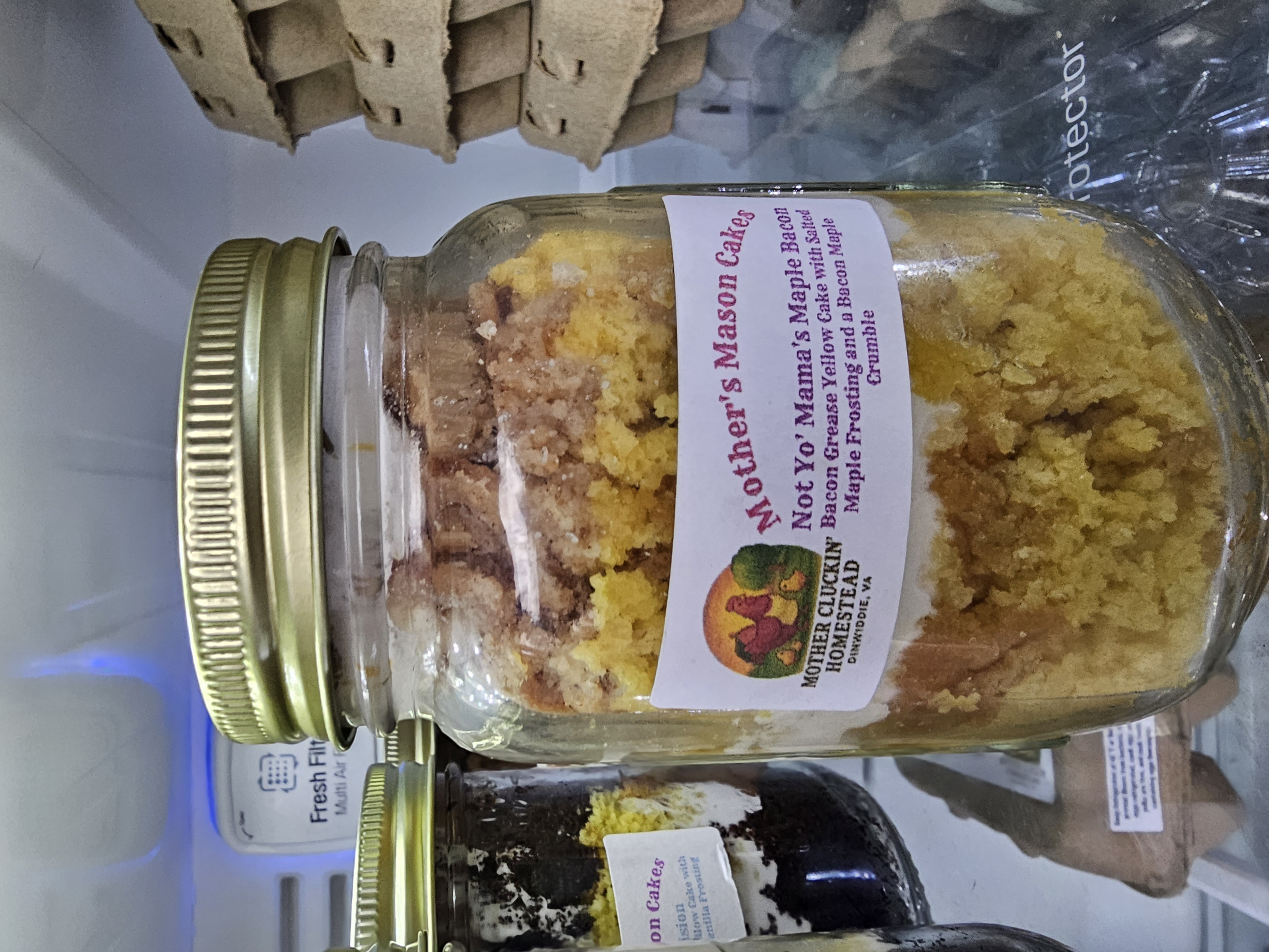Not Yo Mama's Maple Bacon Mason Cake 16 Oz