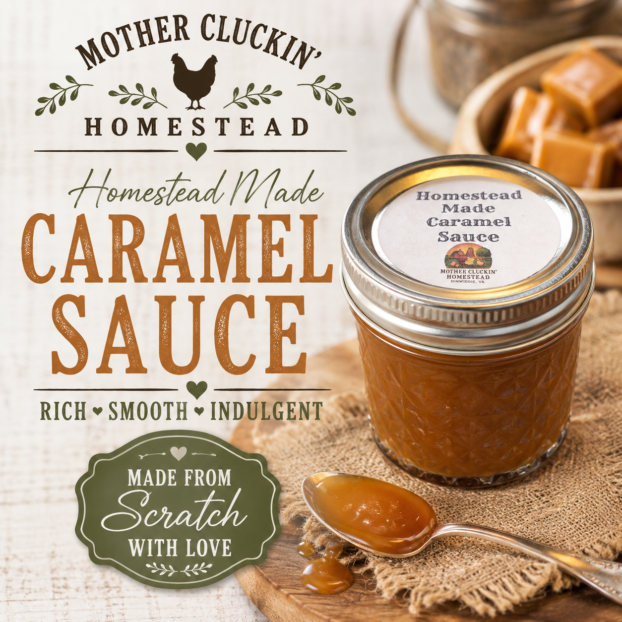 Homestead Made Caramel Sauce