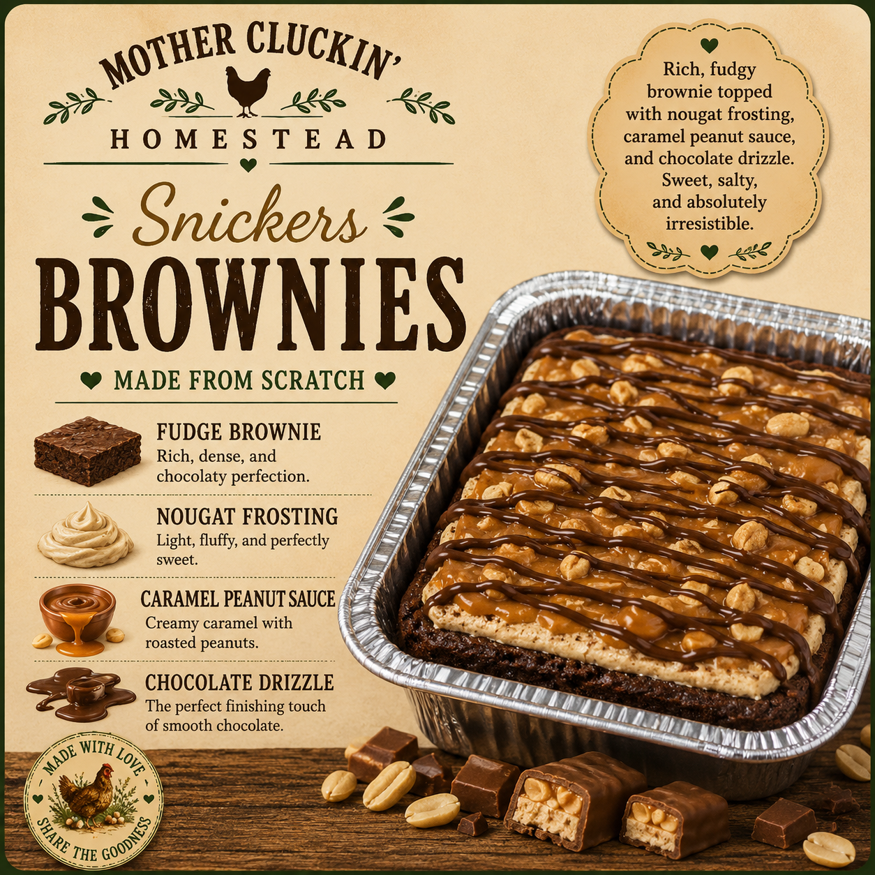 Snickers Brownies