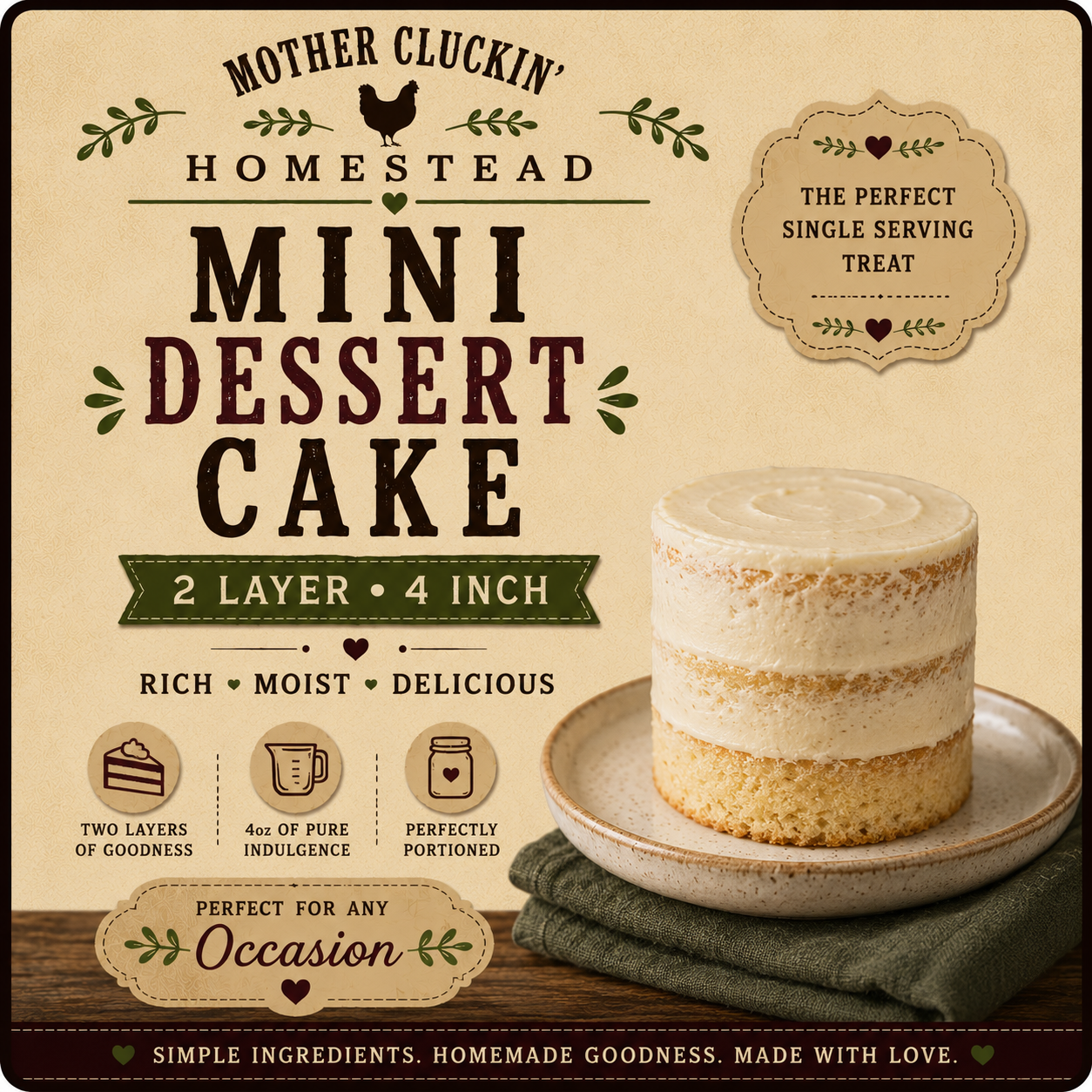 Mini Dessert Cake