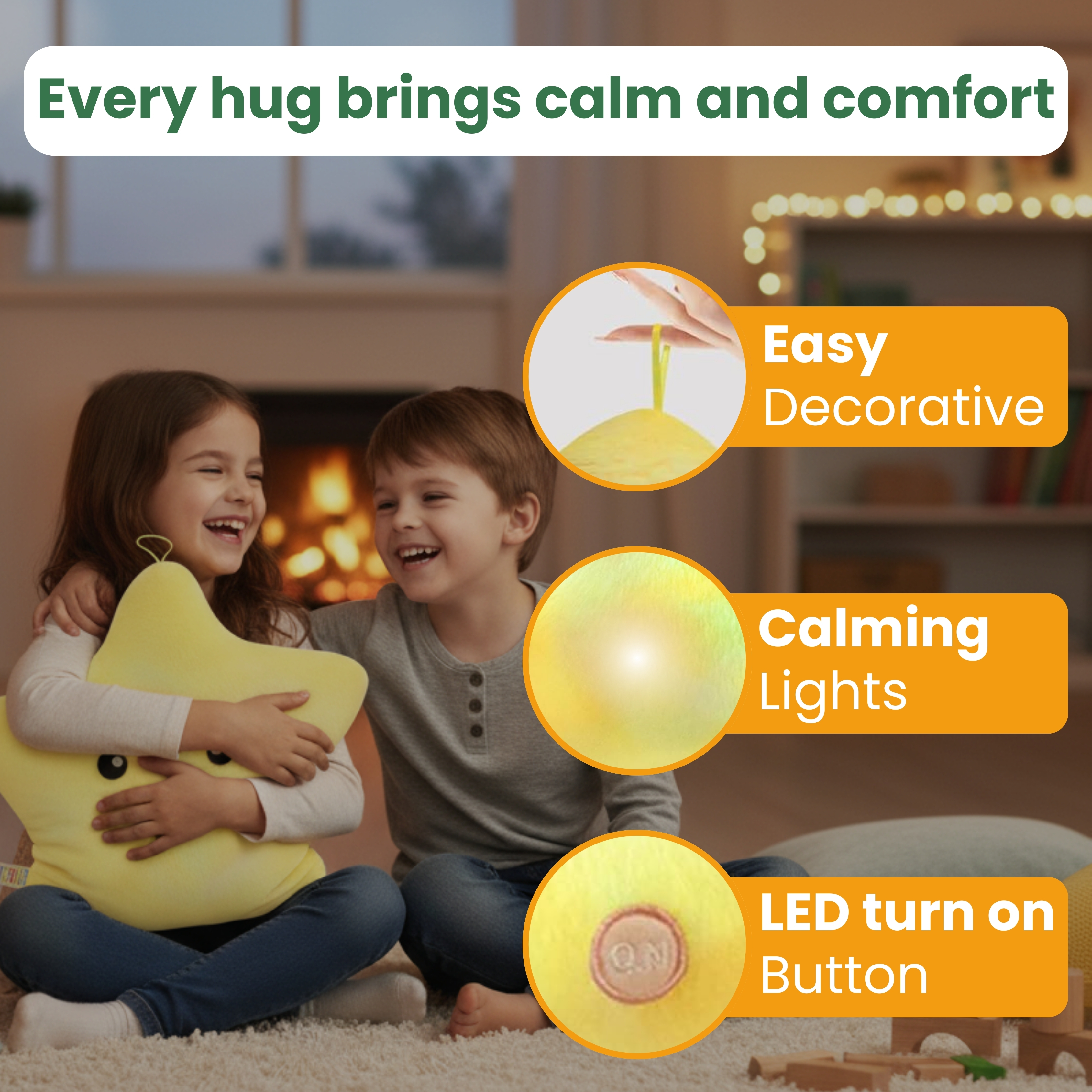 Twinkle Star Plush Toy with Lights