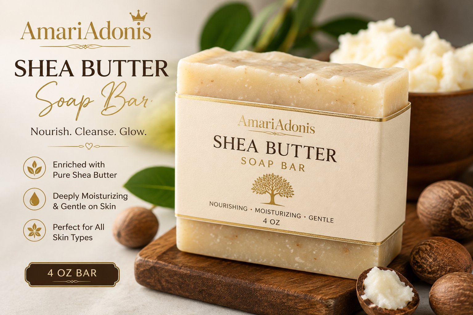 Amariadonis Shea  Butter Soap Bar 4 oz
