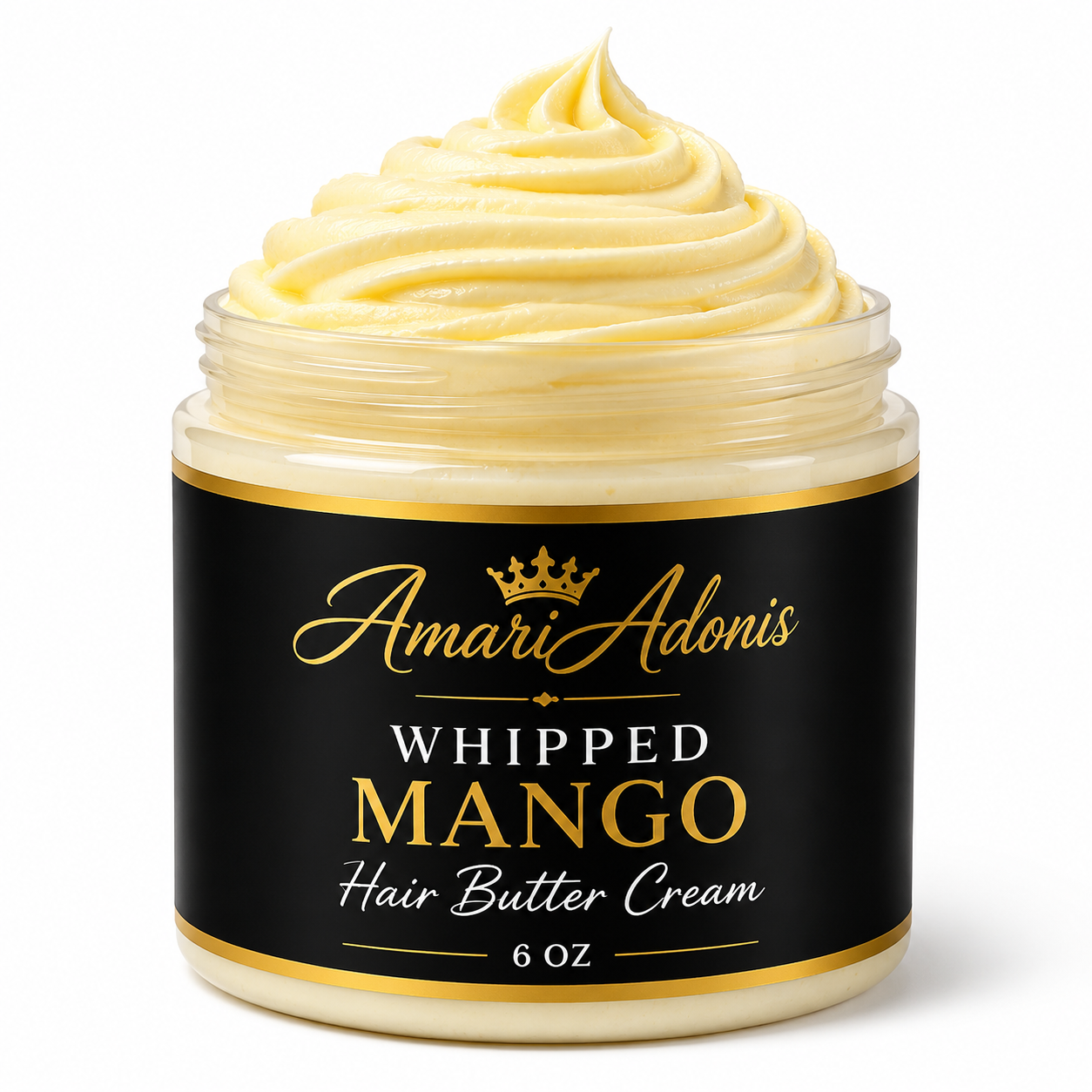AmariAdonis Whipped Mango Hair Butter Cream 6 oz 