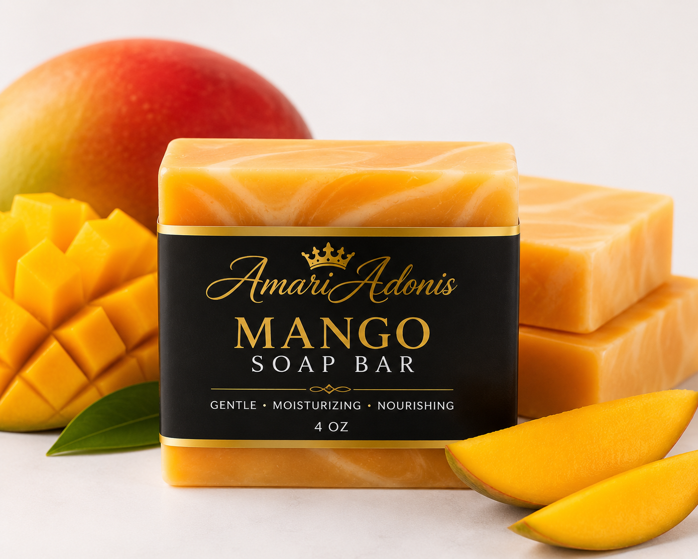 AmariAdonis Mango Soap Bar 4 oz