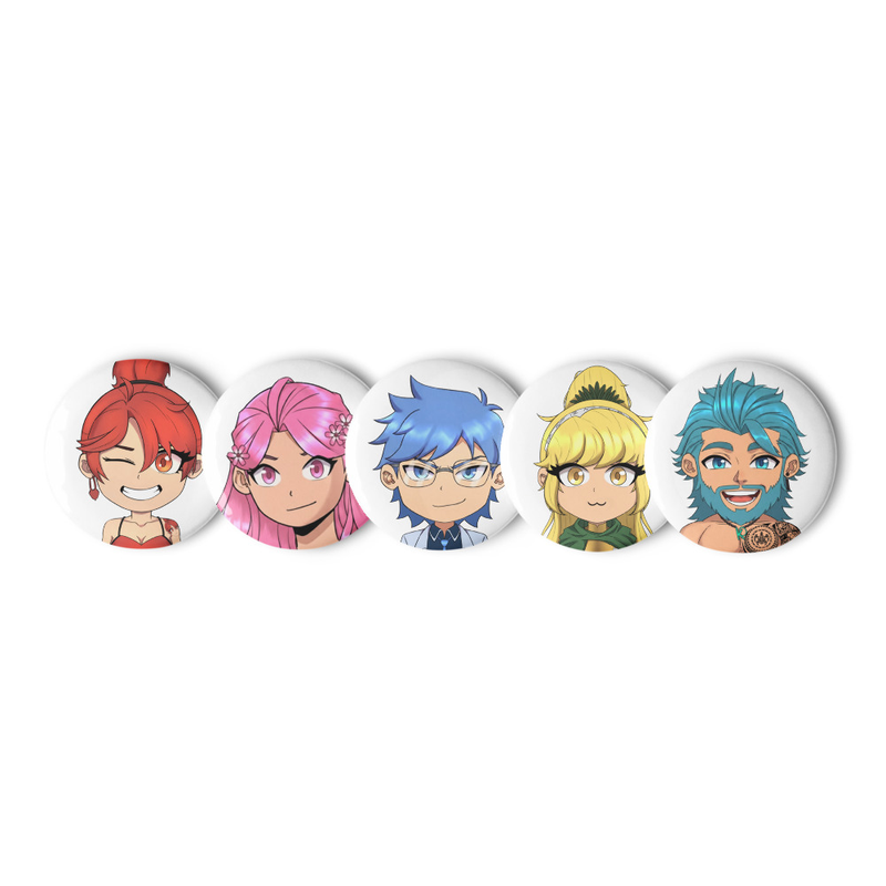 Taijitu Character Buttons 2nd Set