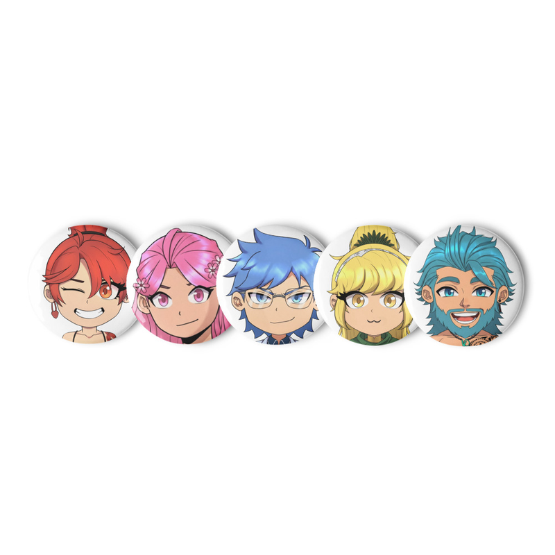 Taijitu Character Buttons 2nd Set
