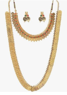 Traditional Indian Gold Plated Necklace Set
