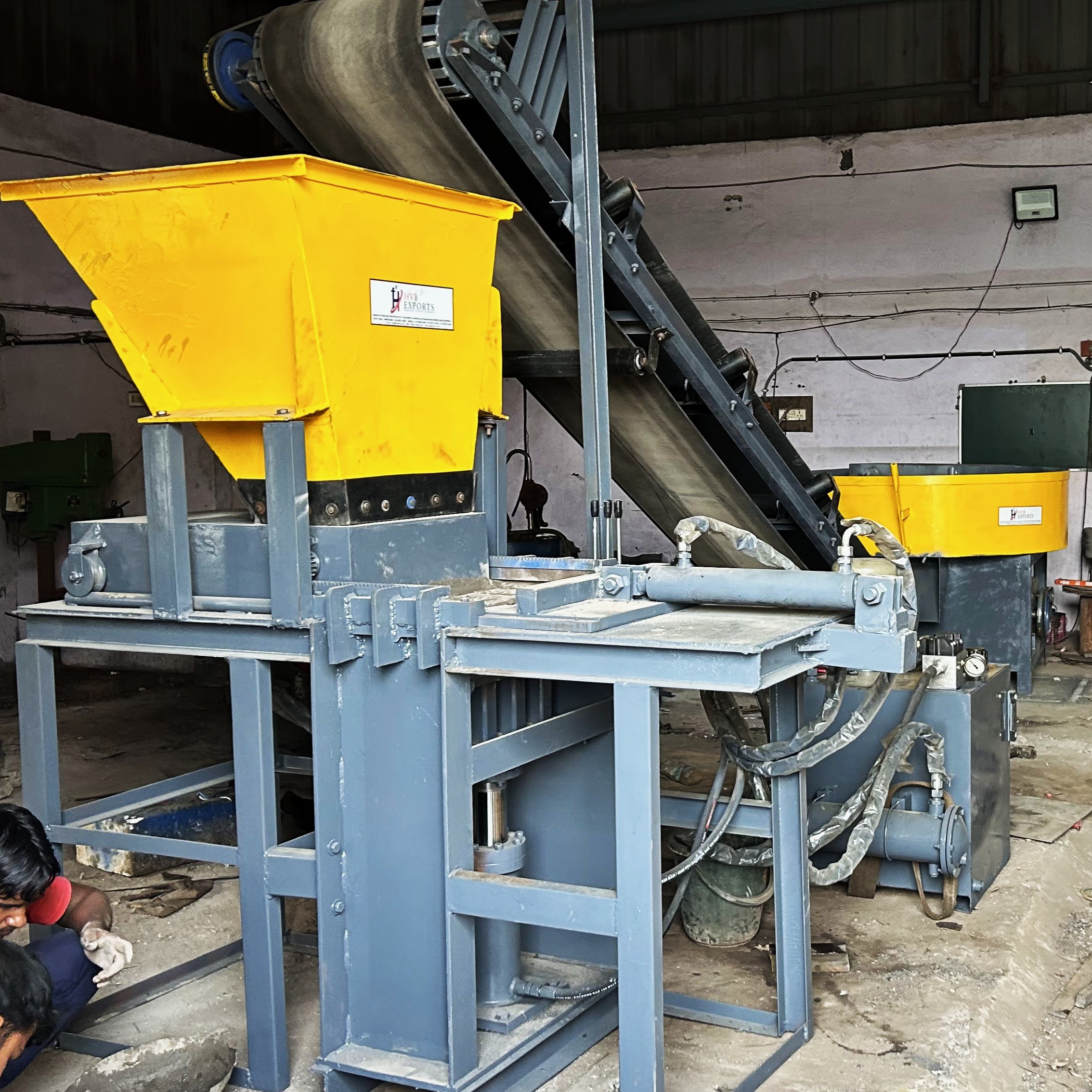 Bottom Press Fly Ash Brick Making Machine (Full Setup)