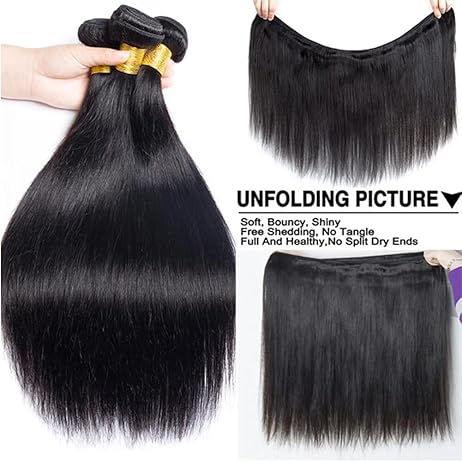 Straight Human Hair Bundles