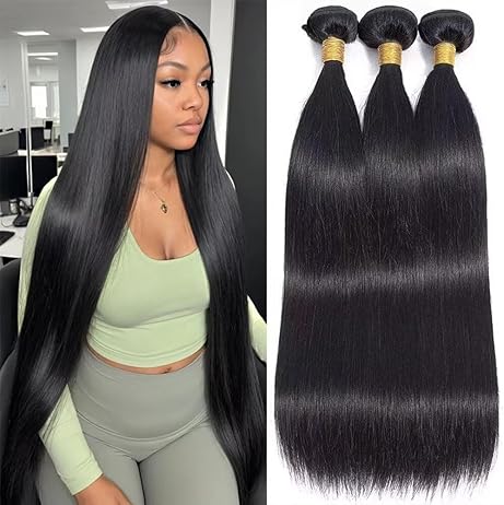 Straight Human Hair Bundles