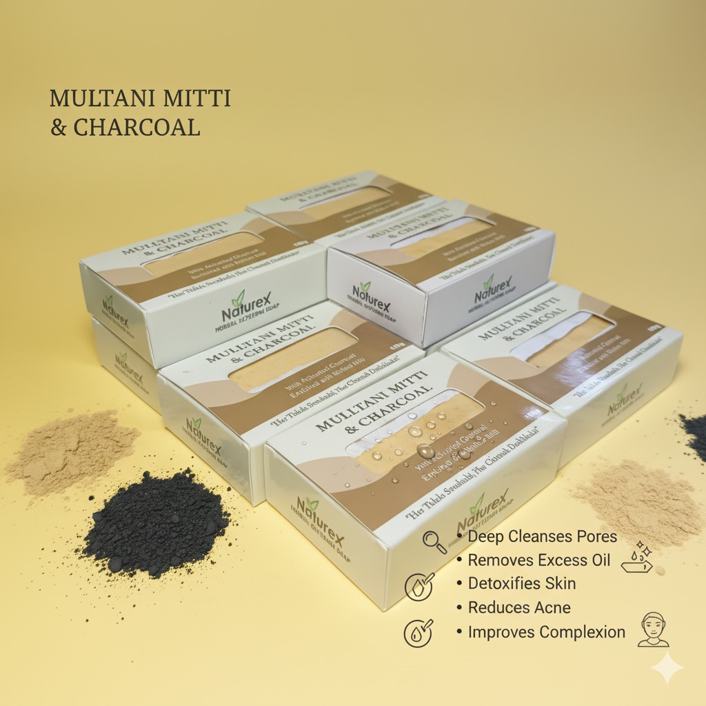 Multani Mitti & Charcoal Soap