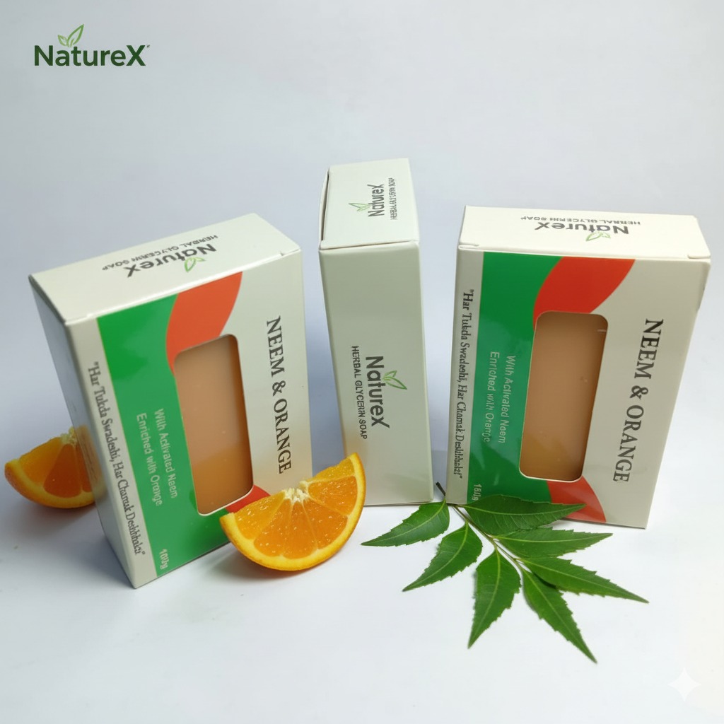 NatureX Neem & Orange Herbal Soap