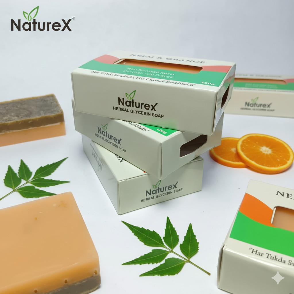 NatureX Neem & Orange Herbal Soap