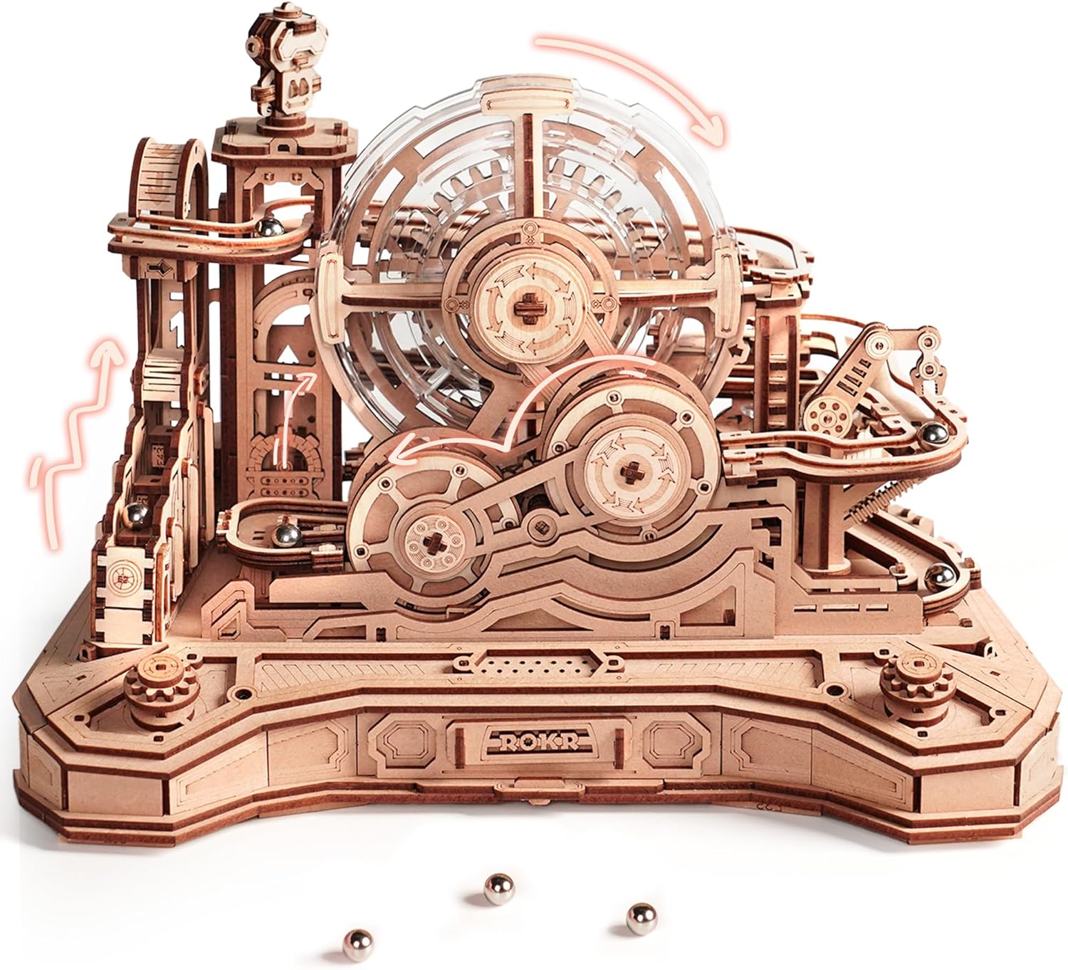 FINISHED PRODUCT - ROKR Gear Ball Challenge 3D Wooden Puzzle